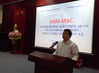 TỔ CHỨC BỒI DƯỠNG KIẾN THỨC QUẢN LÝ NHÀ NƯỚC VỀ TÀI CHÍNH- KẾ TOÁN CHO CÔNG CHỨC XÃ