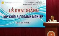 Trường ĐH Kinh tế Nghệ An tổ chức thành công lớp khởi sự doanh nghiệp chho sinh viên