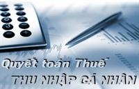 Thông báo quyết toán thuế TNCN năm 2014.