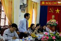 Thứ trưởng Bộ giáo dục và Đào tạo – Phạm Mạnh Hùng làm việc với Trường ĐH Kinh tế Nghệ An.