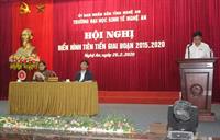 Trường Đại học Kinh tế Nghệ An tổ chức Hội nghị điển hình tiên tiến giai đoạn 2015 – 2020