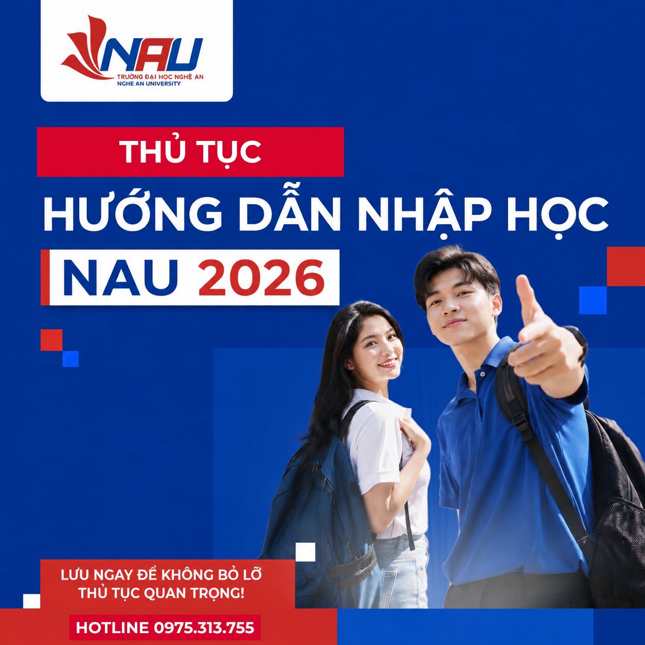 Cẩm nang hướng dẫn thủ tục và quy trình nhập học tại Đại học Nghệ An năm 2026