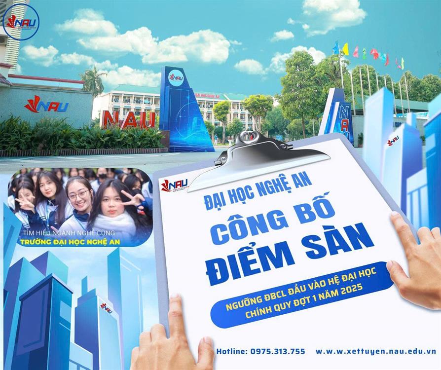Thông báo Ngưỡng đảm bảo chất lượng đầu vào hệ Đại học chính quy đợt 1 – Năm 2025
