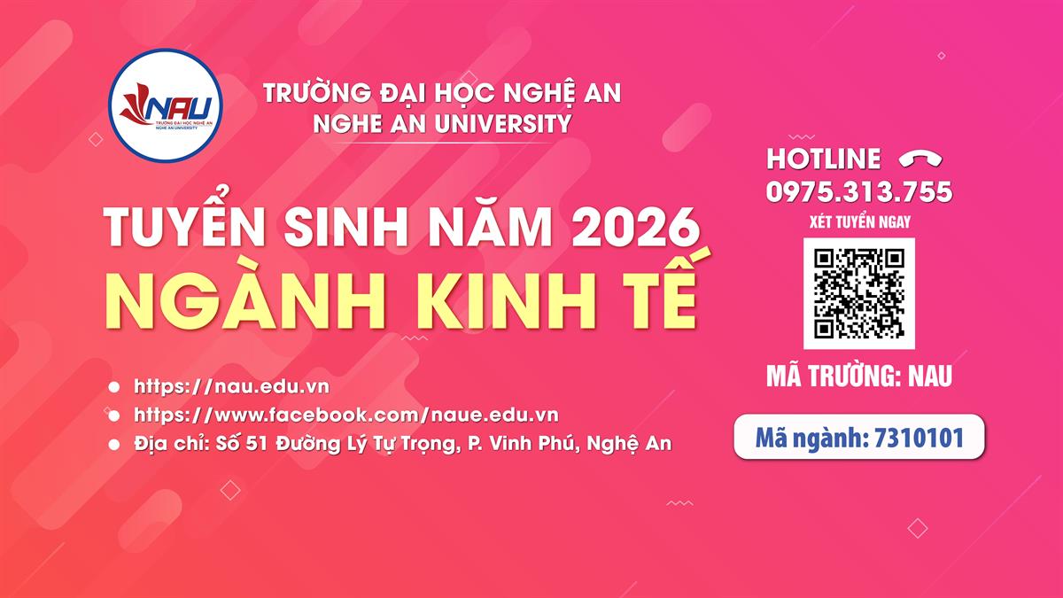 GIỚI THIỆU CHƯƠNG TRÌNH ĐÀO TẠO NGÀNH KINH TẾ NĂM 2026