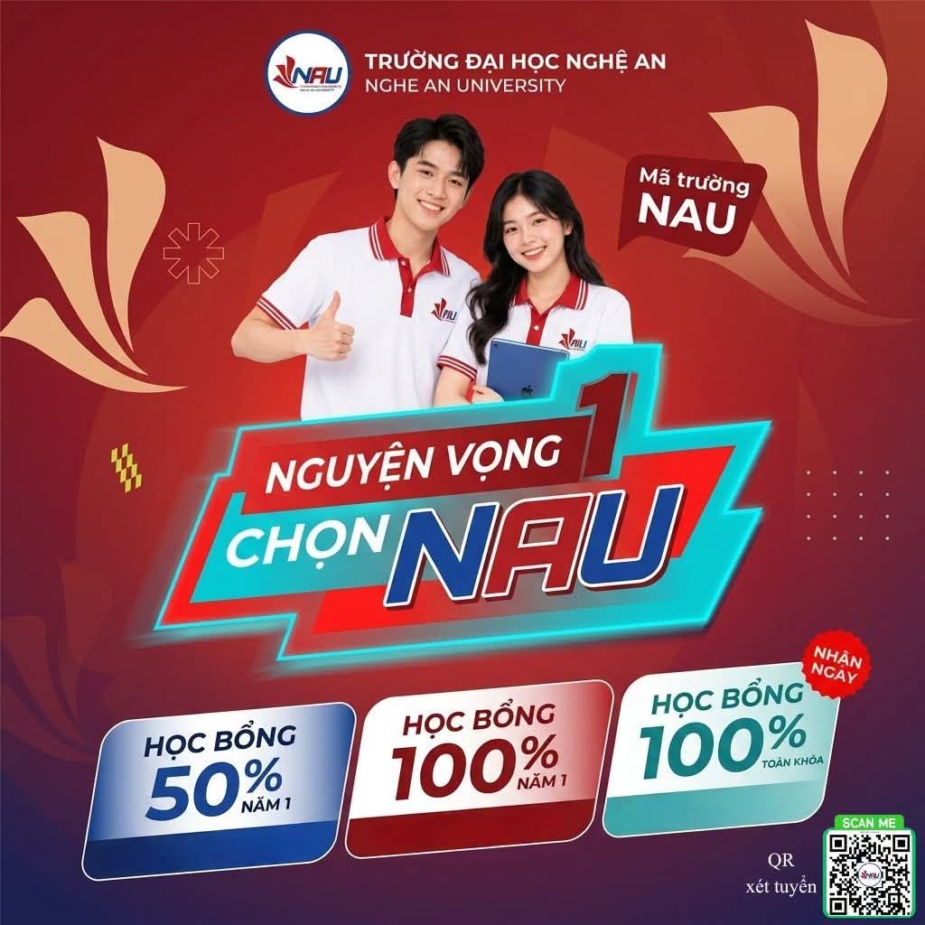 HỌC TẠI KHOA KINH TẾ – QUẢN TRỊ KINH DOANH, NHẬN CƠ HỘI HỌC BỔNG GIÁ TRỊ TỪ TRƯỜNG ĐẠI HỌC NGHỆ AN