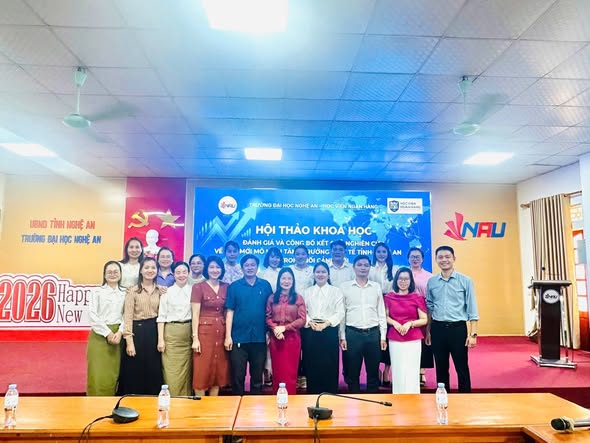 HỘI THẢO KHOA HỌC: “ĐÁNH GIÁ VÀ CÔNG BỐ KẾT QUẢ NGHIÊN CỨU VỀ ĐỔI MỚI MÔ HÌNH TĂNG TRƯỞNG KINH TẾ TỈNH NGHỆ AN TRONG BỐI CẢNH MỚI”