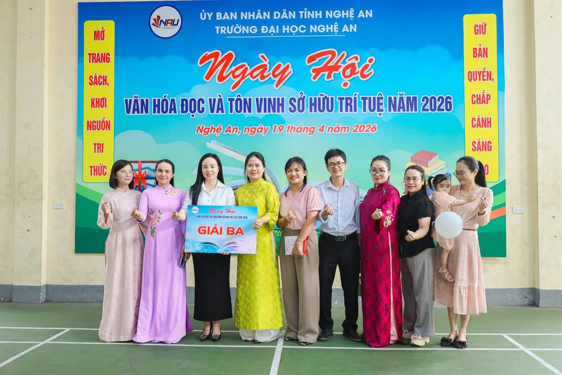 KHOA KINH TẾ – QUẢN TRỊ KINH DOANH ĐẠT GIẢI BA TẠI “NGÀY HỘI VĂN HÓA ĐỌC VÀ TÔN VINH SỞ HỮU TRÍ TUỆ NĂM 2026”