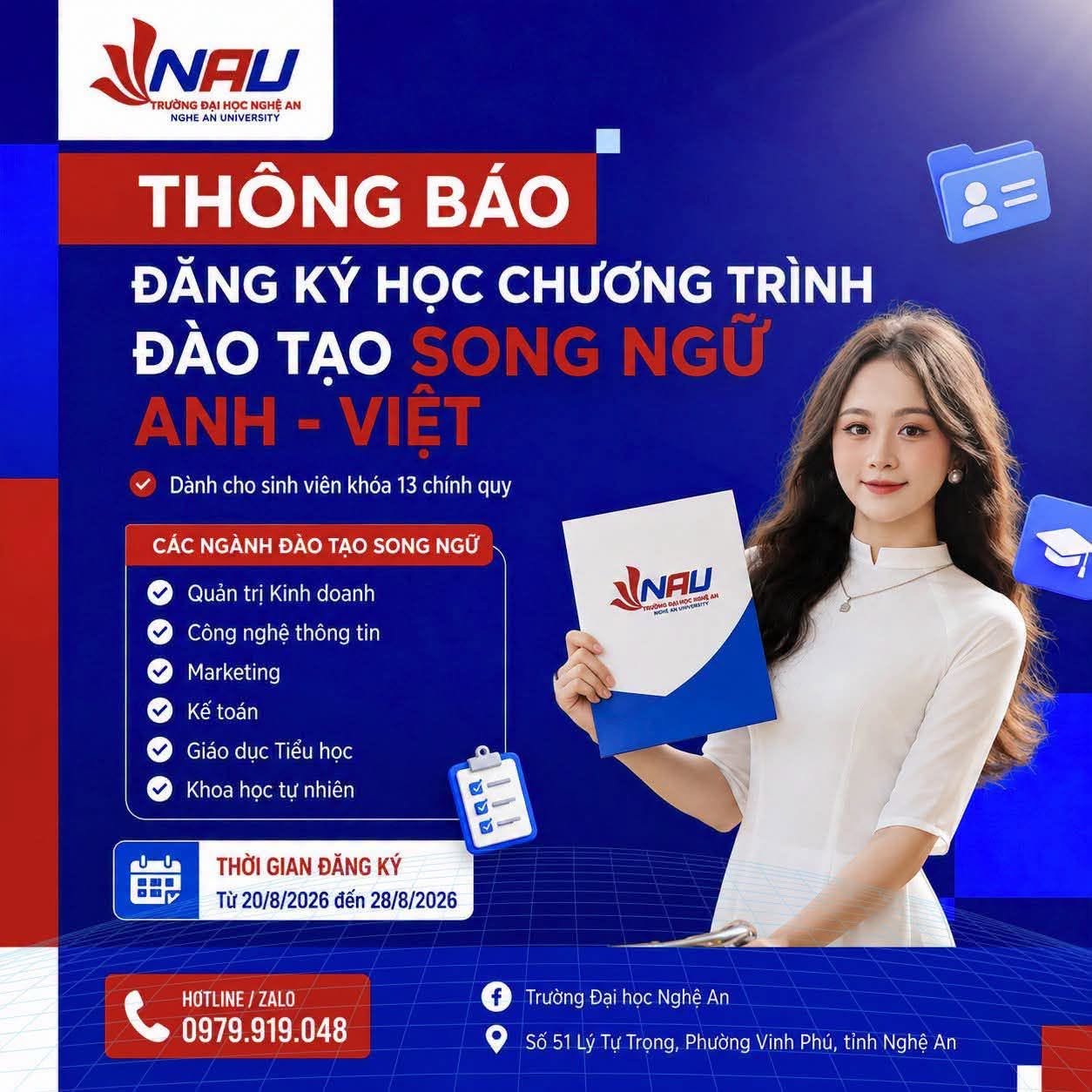 TÂN SINH VIÊN K13 KHOA KINH TẾ – QUẢN TRỊ KINH DOANH: SẴN SÀNG BỨT PHÁ CÙNG CHƯƠNG TRÌNH SONG NGỮ ANH – VIỆT