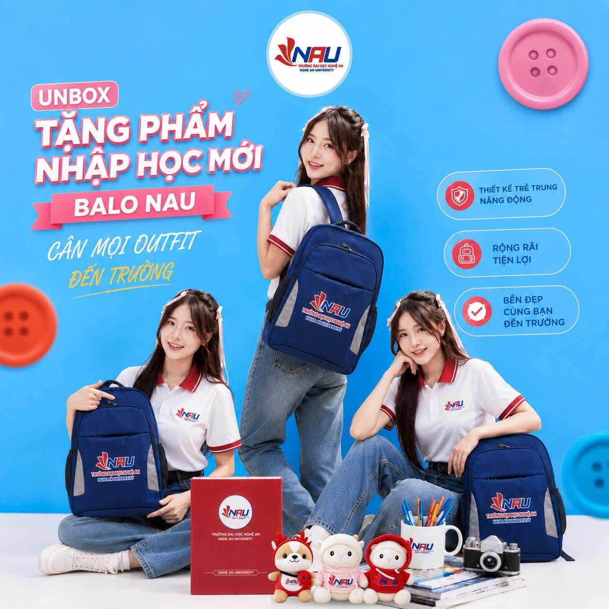 UNBOX WELCOME KIT – TÂN SINH VIÊN NAU RINH NGAY “BẠN ĐỒNG HÀNH” MỚI