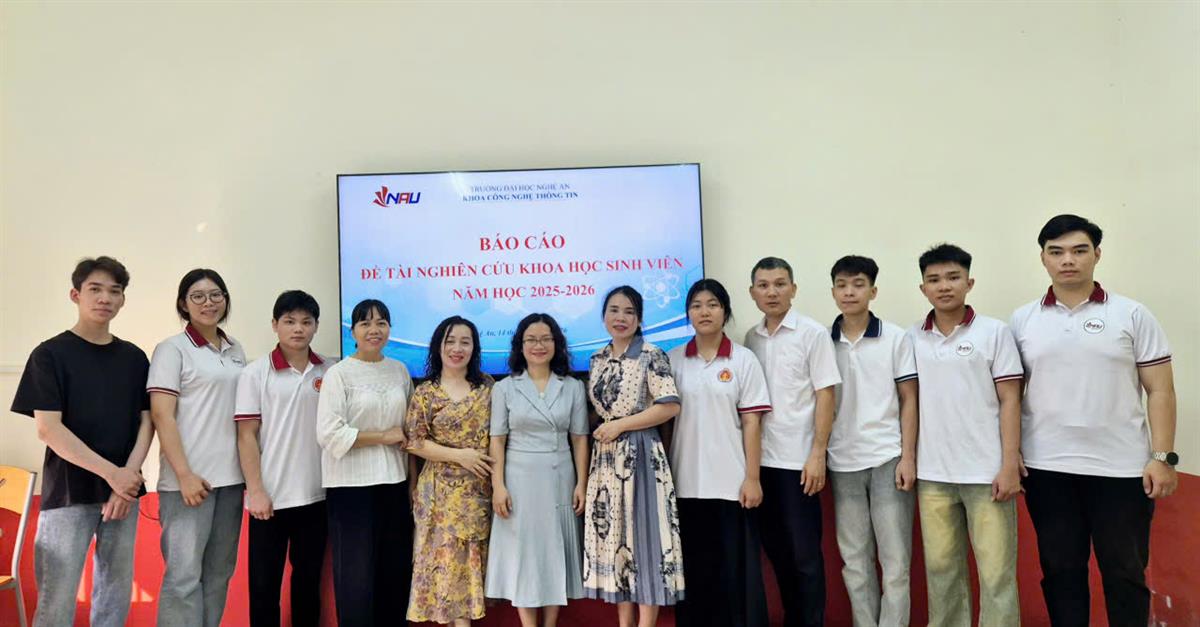 KHOA CNTT – ĐẠI HỌC NGHỆ AN: KHÉP LẠI KỲ THẨM ĐỊNH NCKH SINH VIÊN 2025-2026 VỚI NHỮNG DỰ ÁN MANG TÍNH ĐỘT PHÁ
