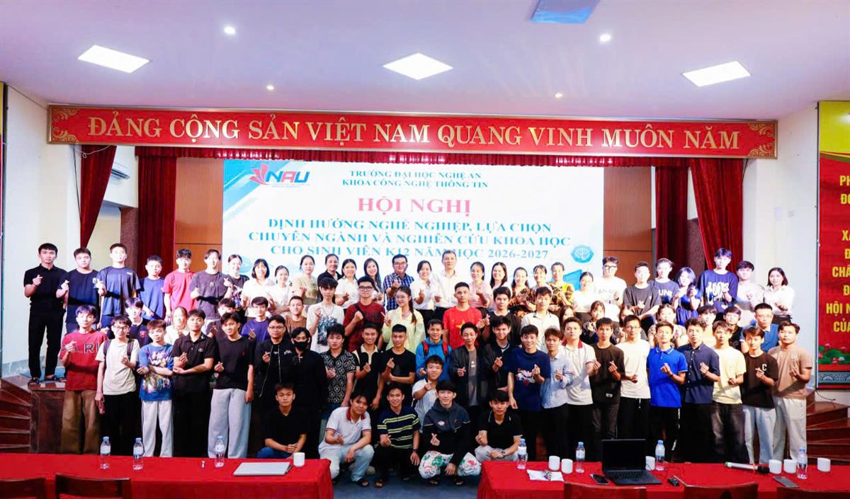 KHOA CNTT – NAU TỔ CHỨC THÀNH CÔNG HỘI NGHỊ ĐỊNH HƯỚNG NGHỀ NGHIỆP VÀ NGHIÊN CỨU KHOA HỌC CHO SINH VIÊN K12