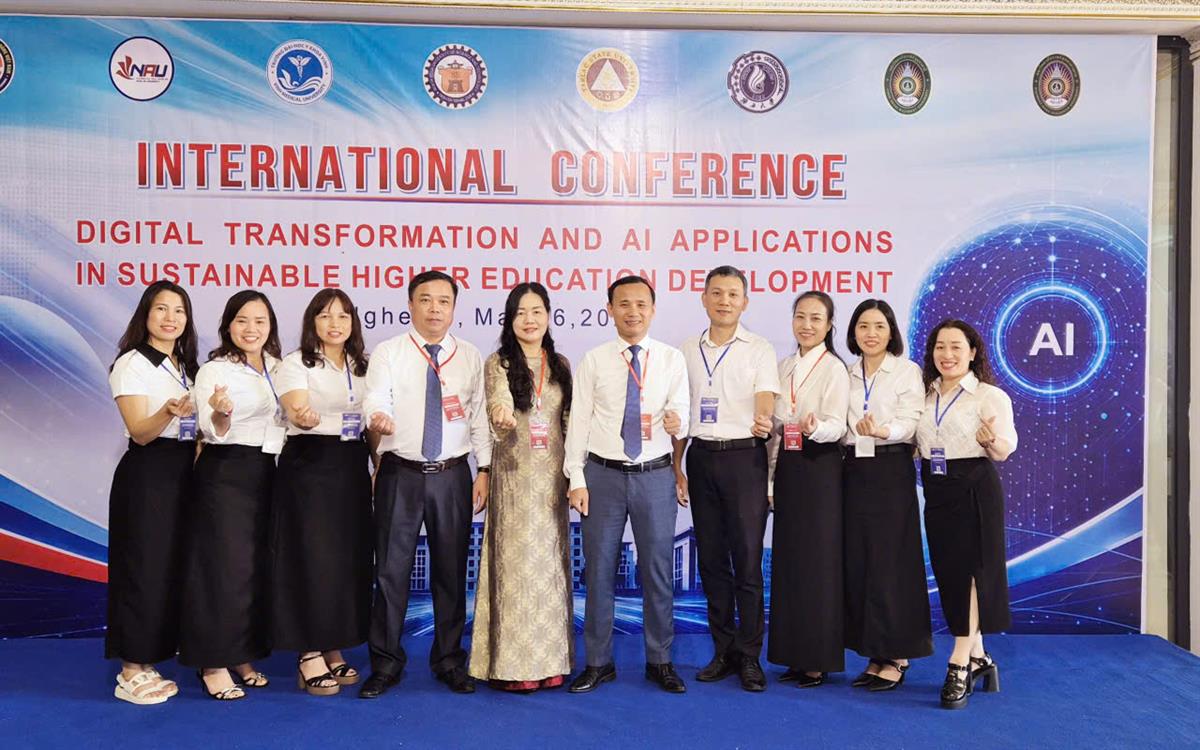 KHOA CNTT – NAU KHẲNG ĐỊNH NĂNG LỰC NGHIÊN CỨU TẠI HỘI THẢO QUỐC TẾ VỀ AI VÀ CHUYỂN ĐỔI SỐ