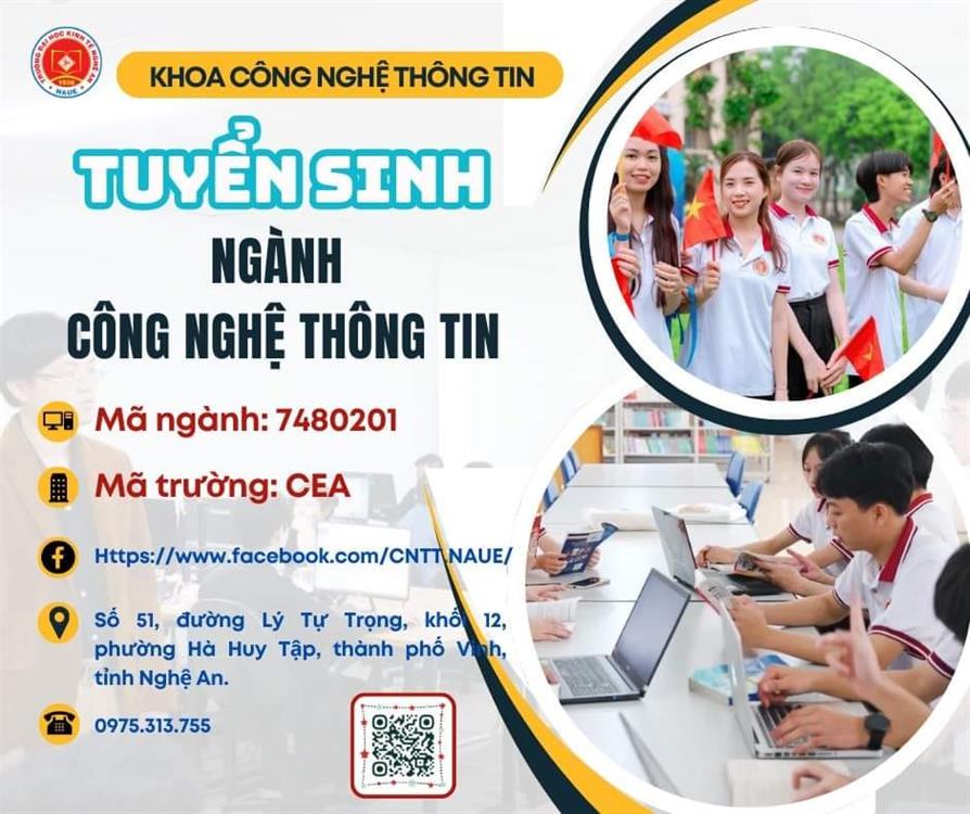 Lý do bạn nên học ngành Công nghệ Thông tin tại trường Đại học Nghệ An