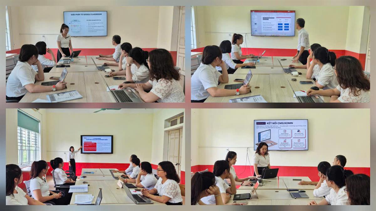 Tổ HTTT & CNPM duy trì hiệu quả hoạt động sinh hoạt chuyên môn định kỳ hàng tháng