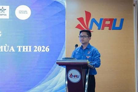 Tuổi trẻ Đại học Nghệ An: Khát vọng xung kích, trọn vẹn nghĩa tình “Tiếp sức mùa thi 2026”