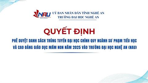 Chúc mừng các thí sinh trúng tuyển ngành Giáo dục Tiểu học và Cao đẳng Giáo dục Mầm non năm 2025!