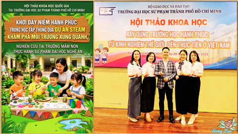 BÀI BÁO: KHƠI DẬY NIỀM HẠNH PHÚC TRONG HỌC TẬP THÔNG QUA CÁC DỰ ÁN STEAM KHÁM PHÁ MÔI TRƯỜNG XUNG QUANH, NGHIÊN CỨU TẠI TRƯỜNG MẦM NON THỰC HÀNH SƯ PHẠM ĐẠI HỌC NGHỆ AN