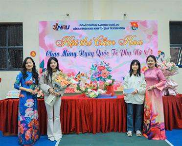 Hội thi cắm hoa chào mừng ngày quốc tế phụ nữ 8/3 – Sắc hoa tri ân – Tôn vinh vẻ đẹp người phụ nữ