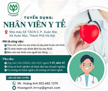 Công ty cổ phần chăn nuôi C.P Việt Nam tuyển dụng